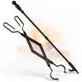 HTQXS Fireplace Poker and Tongs Set