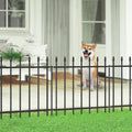 HTQXS Decorative Metal Garden Fence