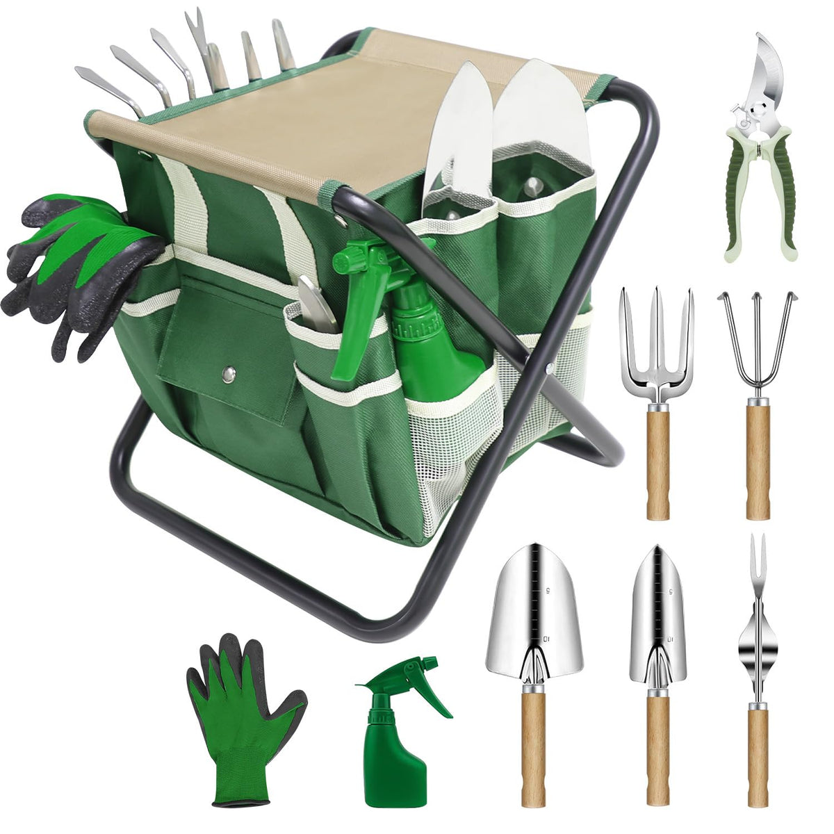 HTQXS 10-Piece Garden Tool Kit