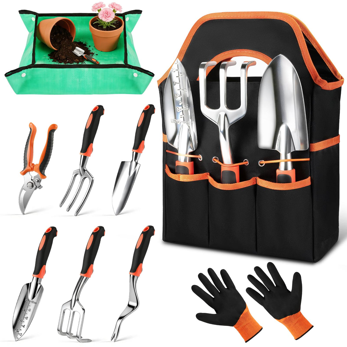HTQXS 9-Piece Garden Tool Set
