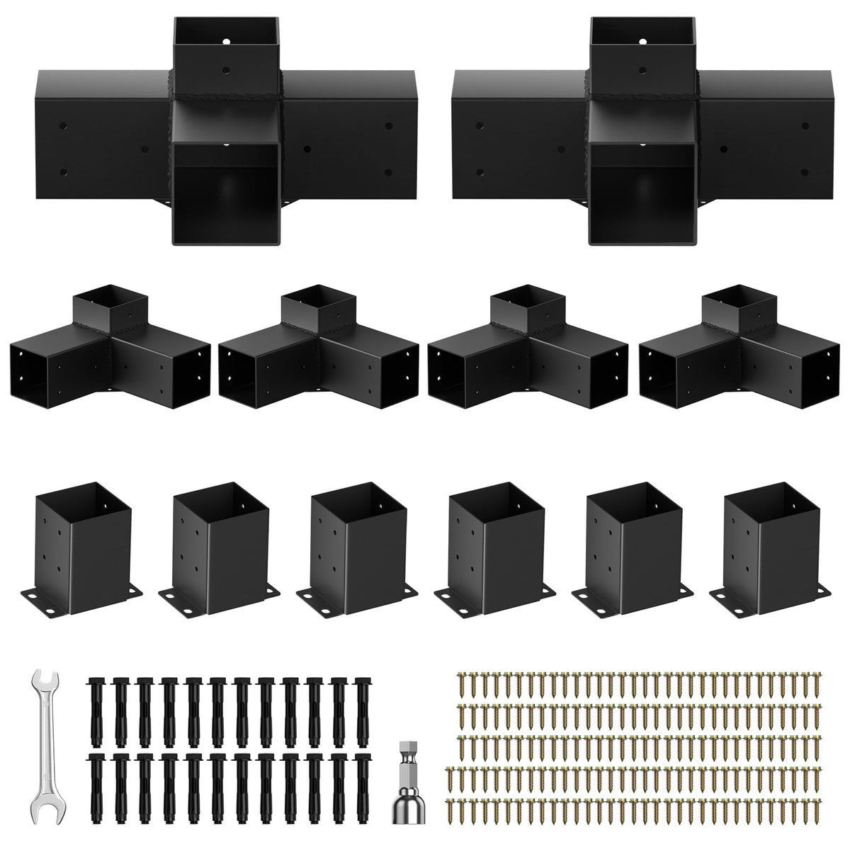 HTQXS Heavy-Duty Pergola Hardware Kit