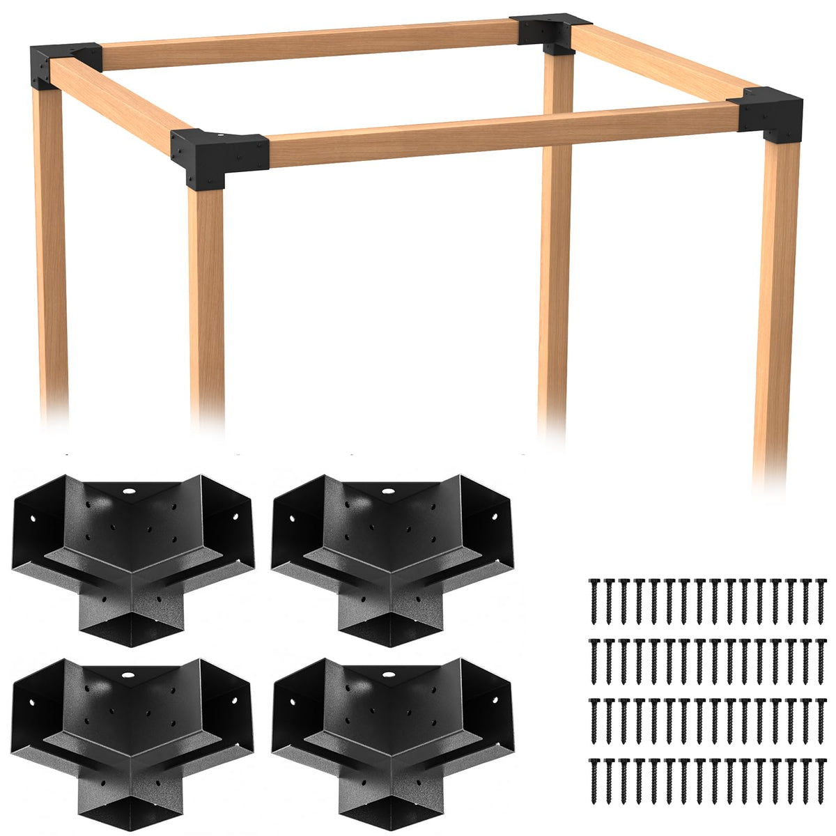 HTQXS 4-Pack Pergola Bracket Kit