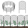 HTQXS 10-Pack Decorative Garden Fence