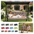 HTQXS 3-Seat Porch Swing Cushion with Backrest