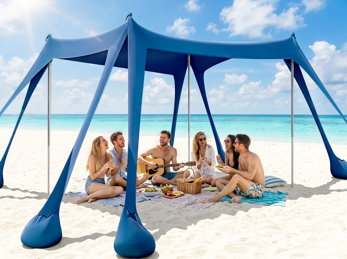HTQXS 10 X 10 Ft Beach Canopy
